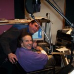 Ken ("Nite Train") Briggs with Greg ("Cap'n Squeeze") Speck at Stonewall Studio to record "Best Man" CD For "Nite Train".