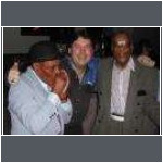 Ken Briggs flanked by Chicago blues Legends, Lil Sammy Davis (harp) and Hubert Sumlin (guitar - Muddy Waters Blues Band)!
