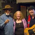 Thomasina Winslow, Marla & Ken Briggs with Toronzo Cannon in the Green Room at Skyloft when Nite Train 0pened for him.